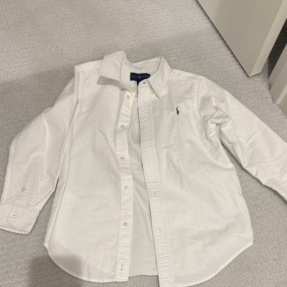 Polo by Ralph Lauren Kids Classic White Button Down Shirt